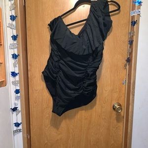 One shoulder torrid swimsuit